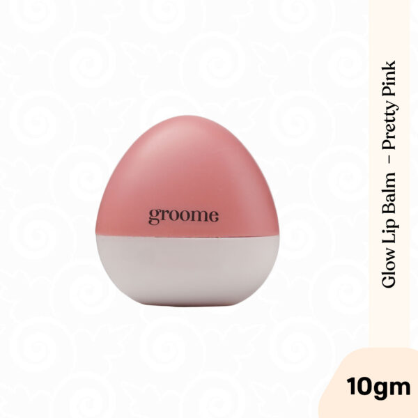Groome Glow Lip balm with SPF 15 - Pretty Pink